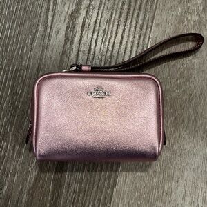 Coach mini makeup bag